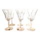 6 wine glasses Val Saint Lambert