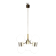 Vintage ceiling light in aluminium and glass, Italy, 1970s.