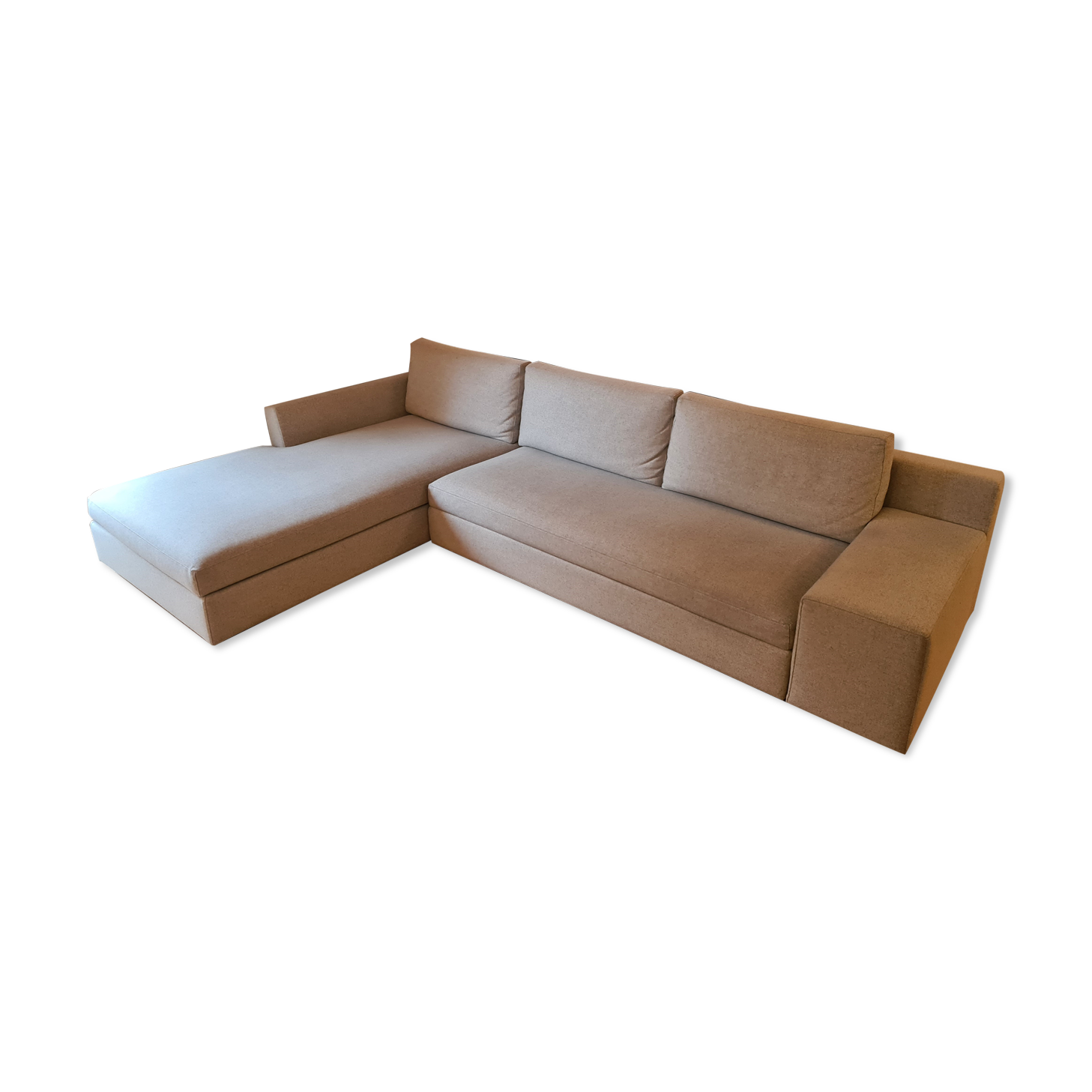 Sofa Philippe STARCK Mister, light grey, by Cassina