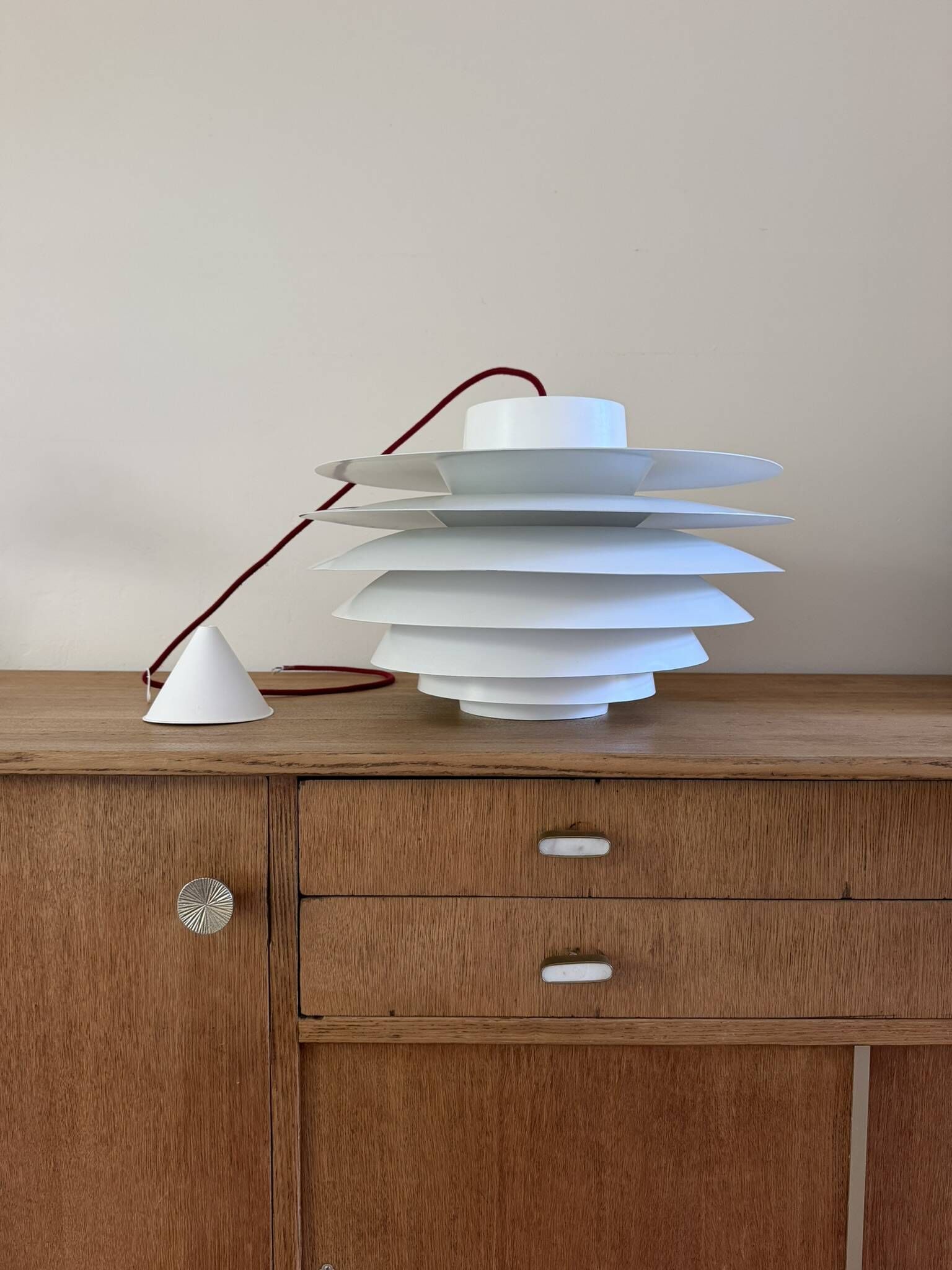 Vintage LYFA Verona - Sven Middelboe - 7 shades version - Danish design lamp
