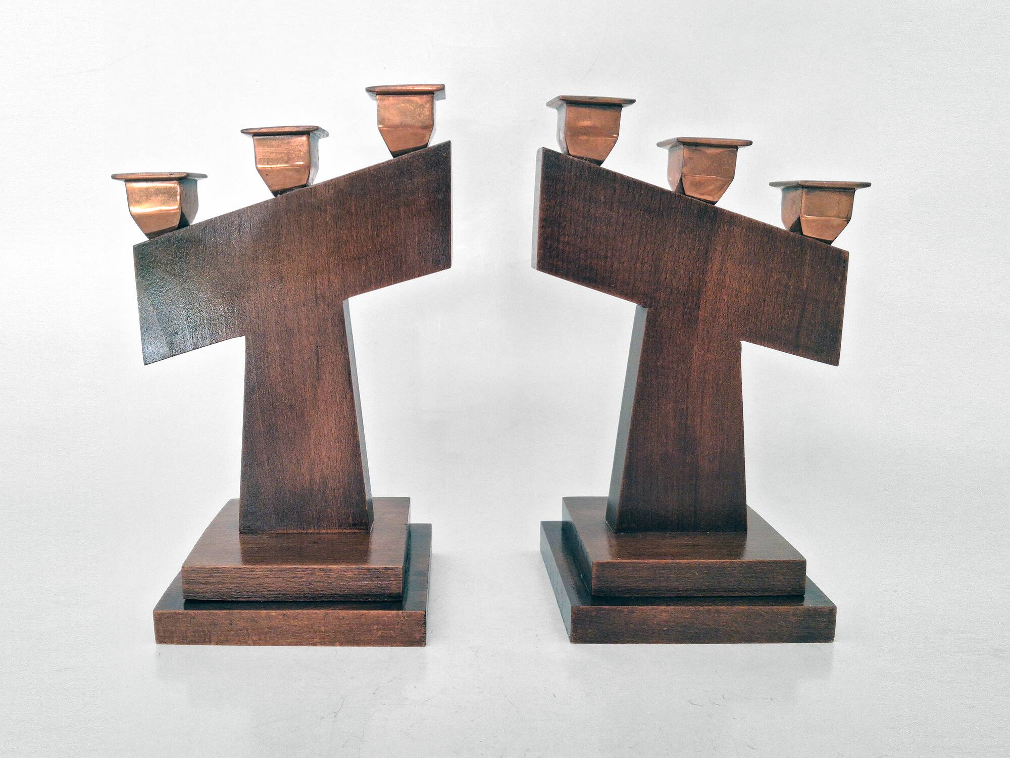 candlestick set Art Deco 1930s
