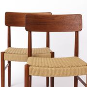 2 Dining Chairs 1960s - Danish, Teak, Papercord seats