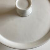 Plate mounted automatically mid-19th dish stand on white earthenware