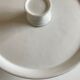 Plate mounted automatically mid-19th dish stand on white earthenware