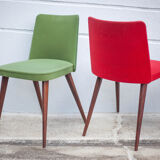 Vintage compass leg chairs, 50