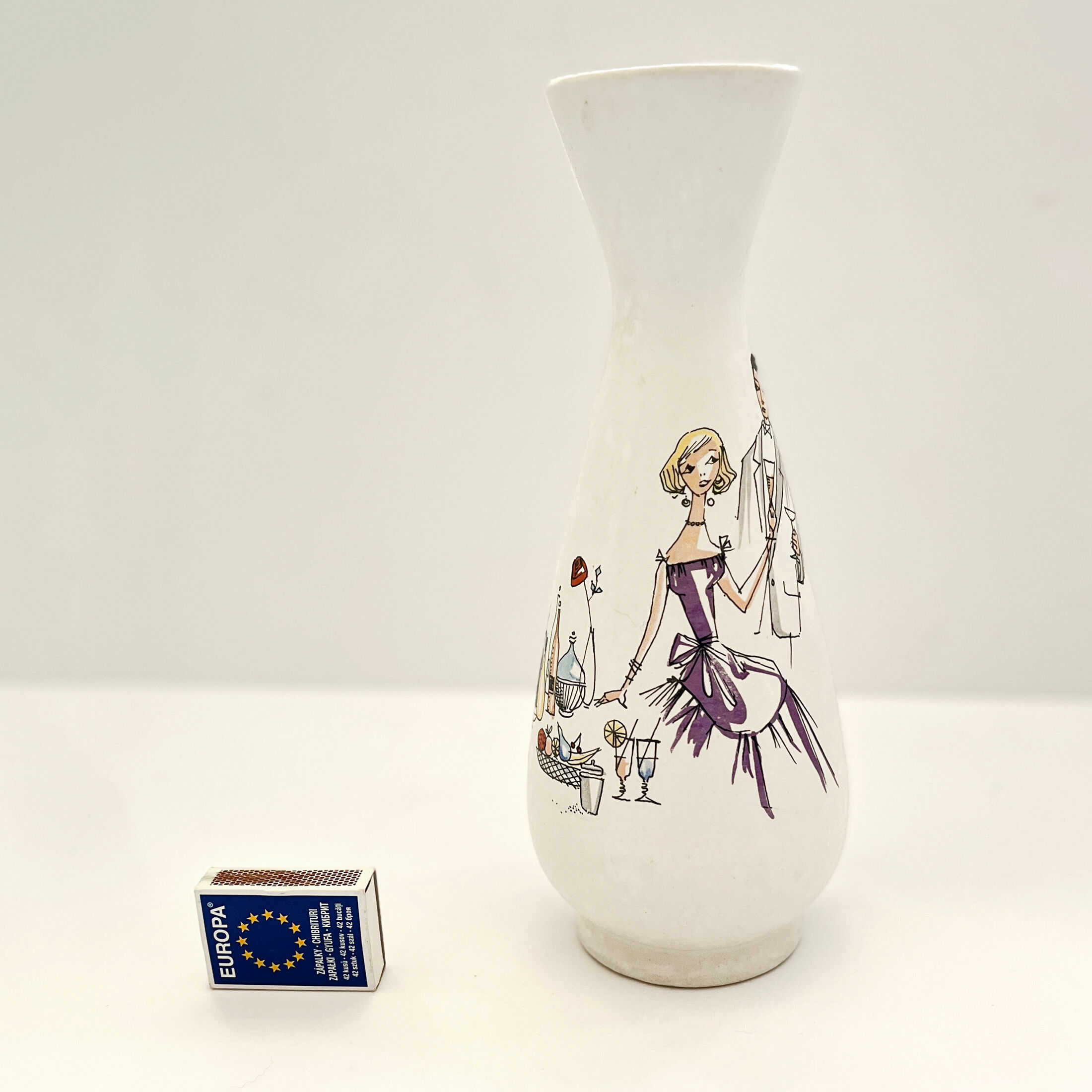 Interesting Bay Keramik ceramic vase, Germany 1970s