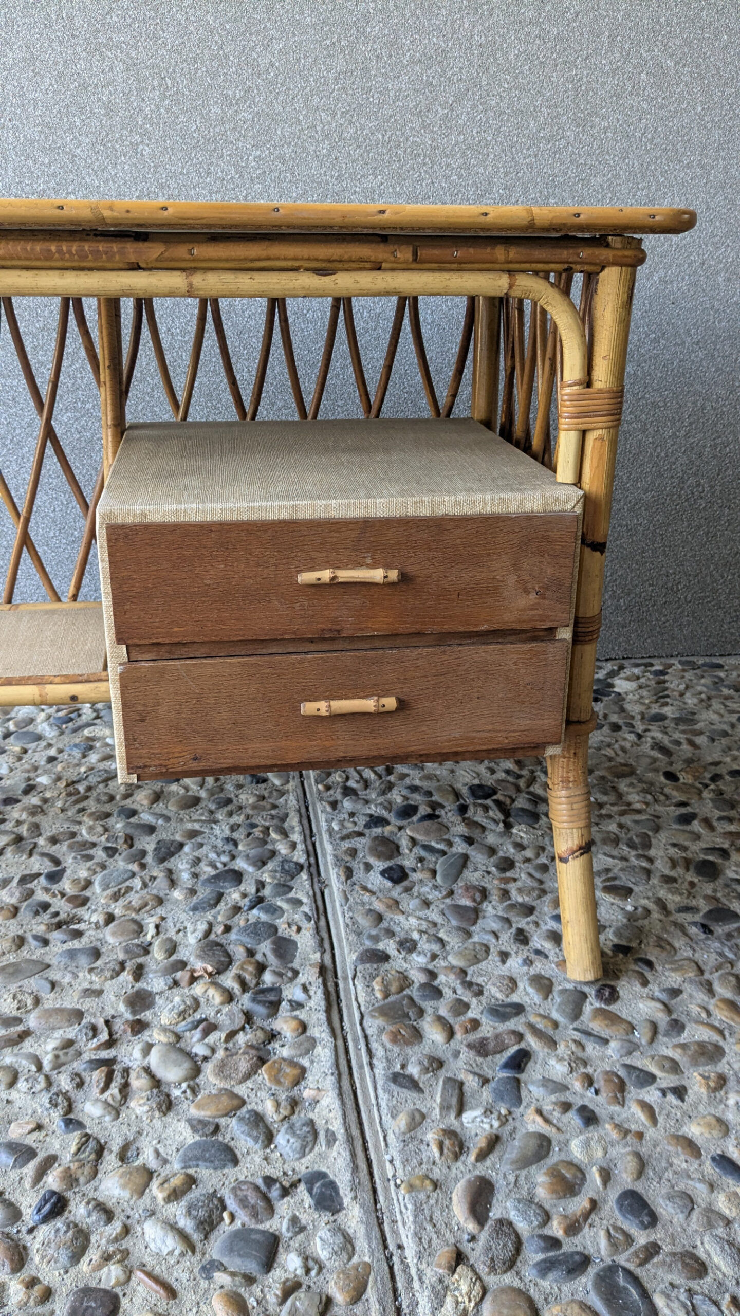 Rattan desk