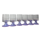 ensemble de 6 verres à pied couleur lilas
