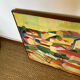 Contemporary painting cubist landscape on canvas