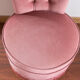 Fauteuil crapaud rose poudré