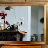 Art deco mirror, gilded with leaf 68x85cm