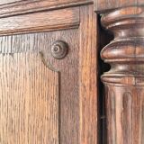 Drapery oak counter 1900
