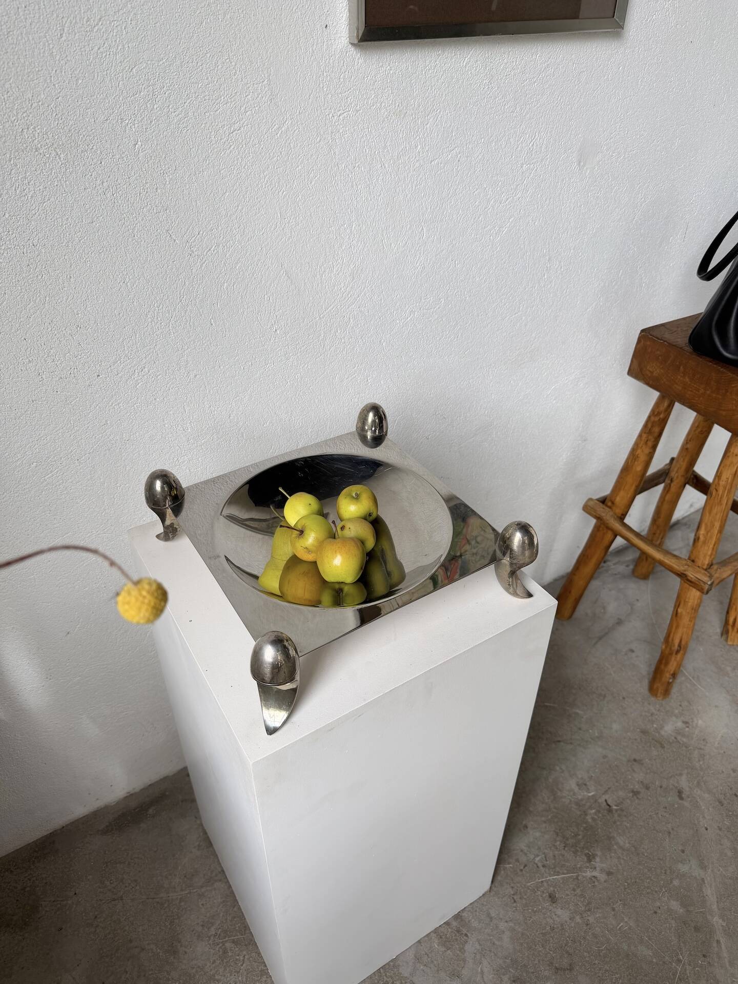 Silver-plated fruit bowl