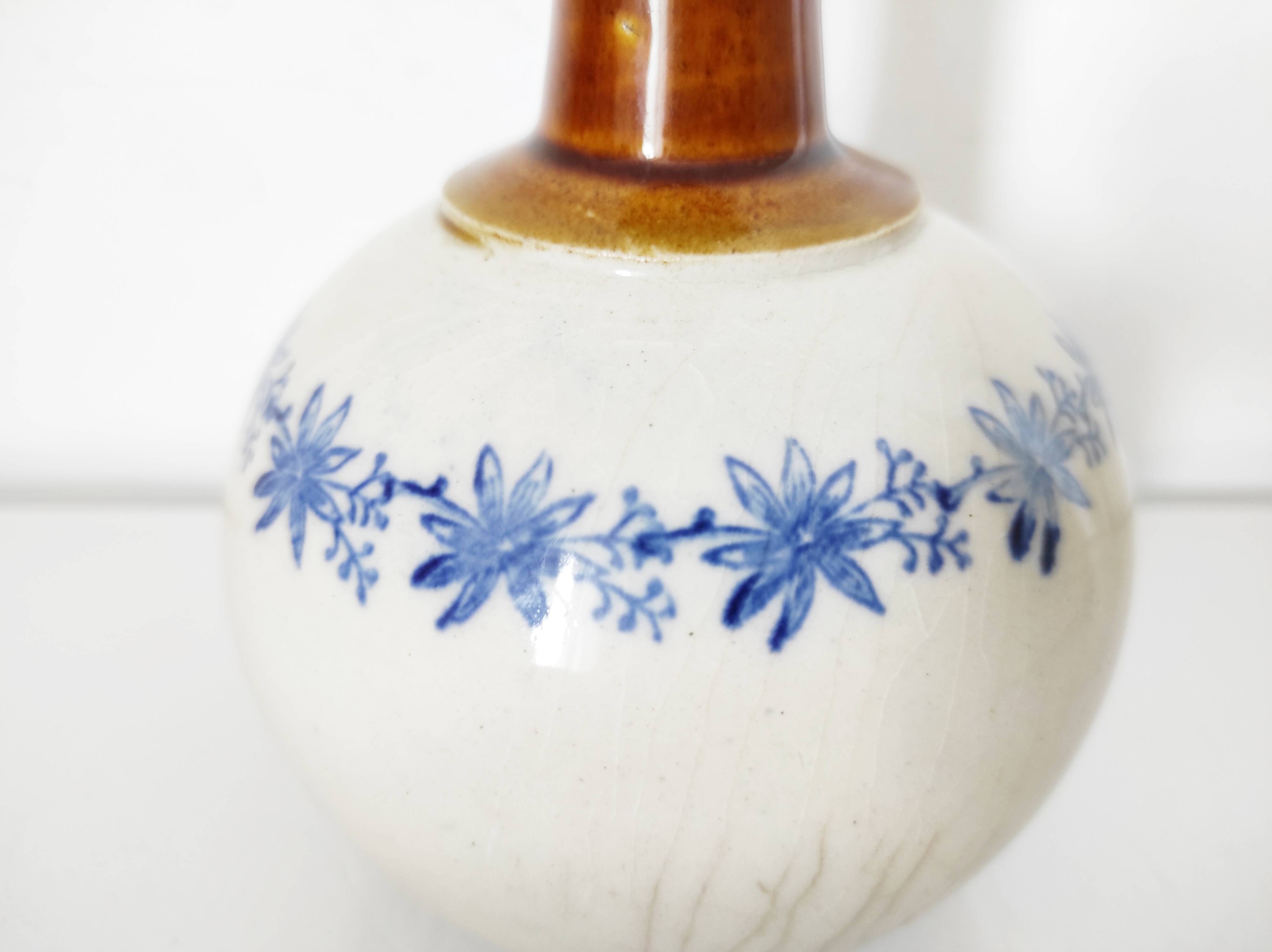 Vase, cruche Saint Uze en faïence "terre d'acier"