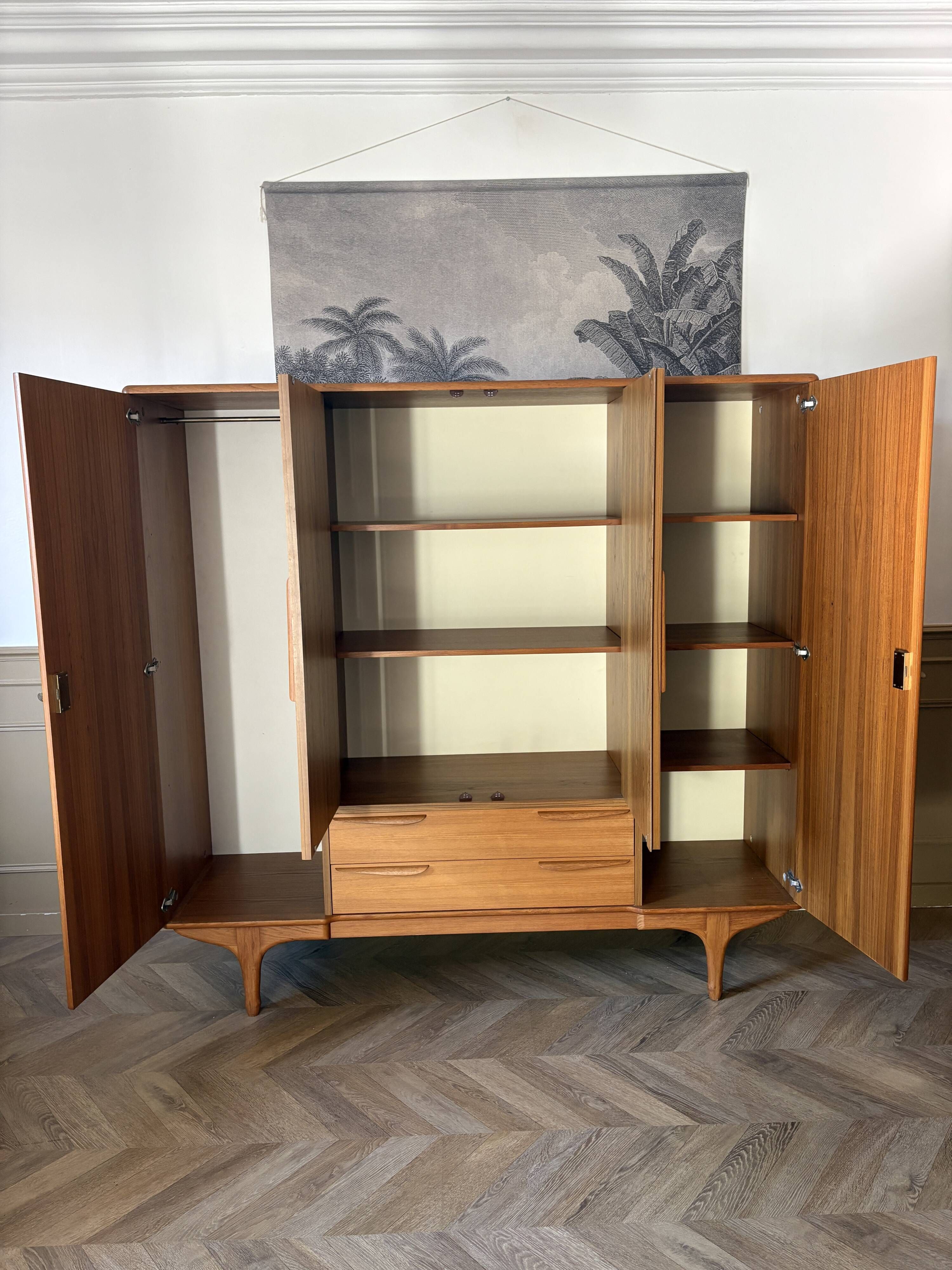 Armoire scandinave vintage teck