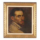Peinture moderne Autoportrait de G. Vito Musitelli, huile sur panneau, 1929
