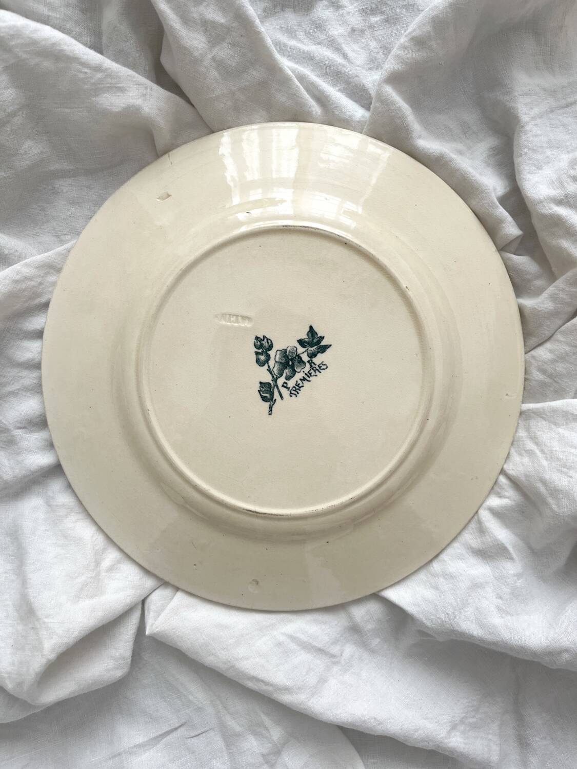 Old flat iron earth plate “Tremières” Salins