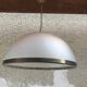 Old molded glass hanging Contour brass + Support Golden 70s Vintage