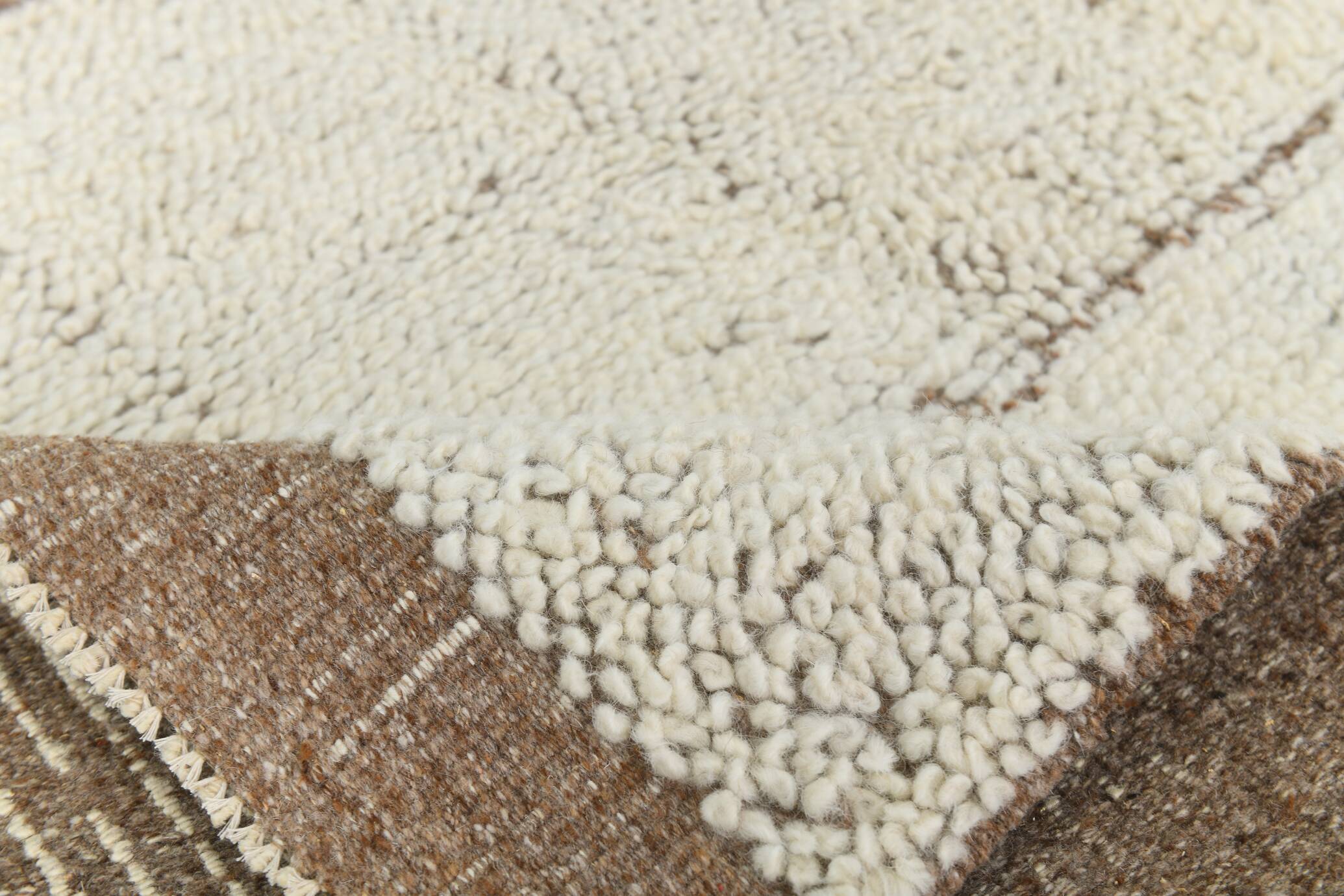 7x10 Kilim Brown & Beige Kilim Area Rug, 216x305Cm