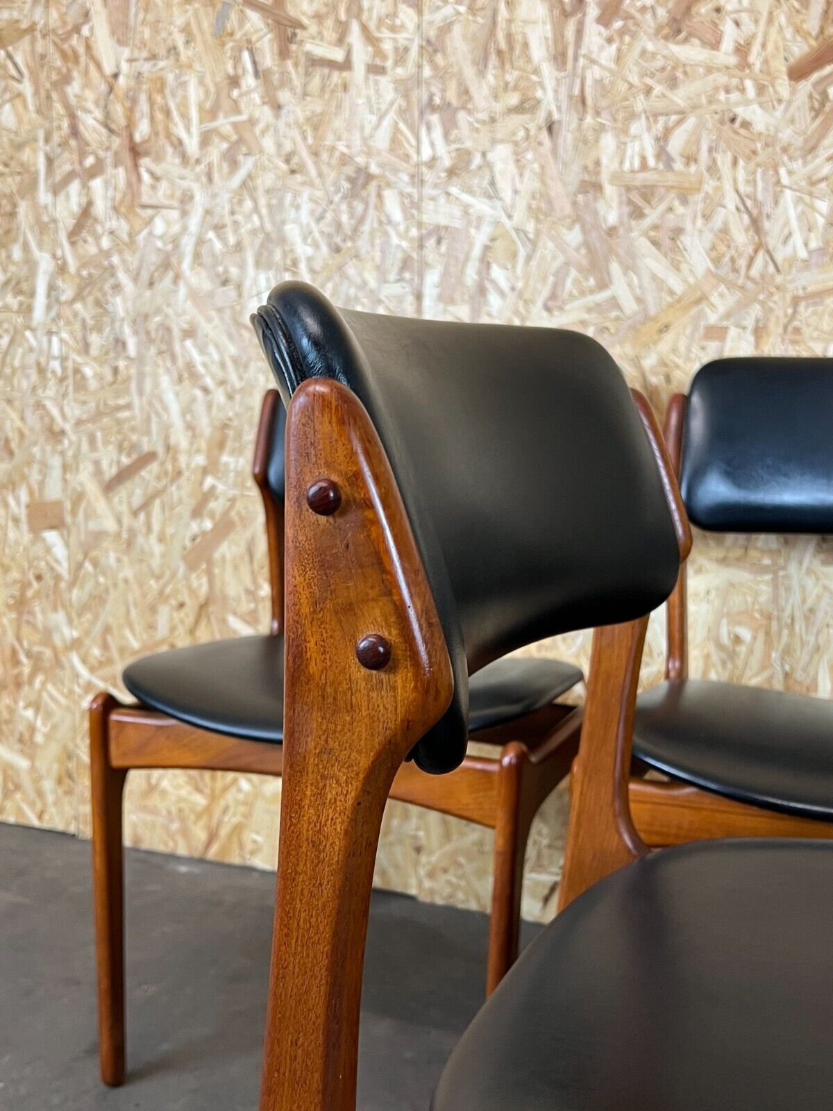 4 70s chairs teak dining chair erik buch o.d. møbler denmark