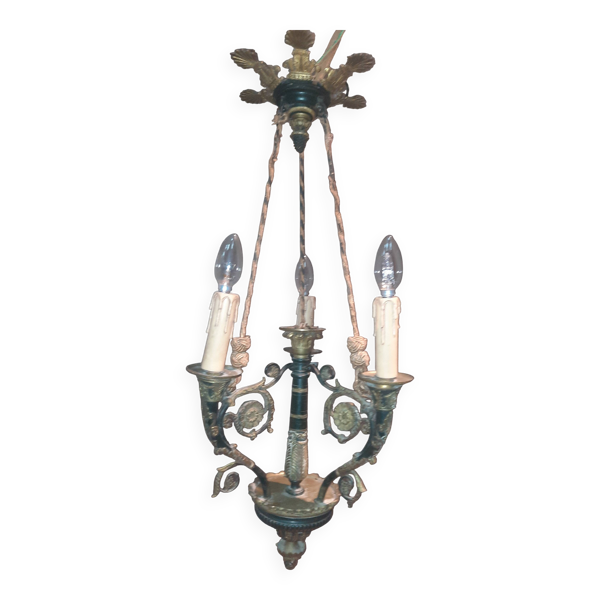Lustre restauration en bronze