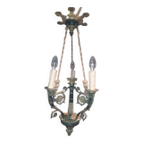 Restoration bronze chandelier