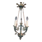 Lustre restauration en bronze