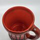 Vase handle Roger Capron in red ceramic, Vallauris, France 1950