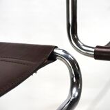 Set of 4 Linea Veam tubular steel bar stools, 1960