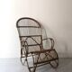 Vintage Dutch rattan armchair with armrest, 1960s