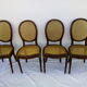 Set de 4 chaises cannées de style Louis XVI