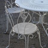 Wrought iron garden furniture