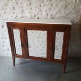 Vintage compass foot buffet