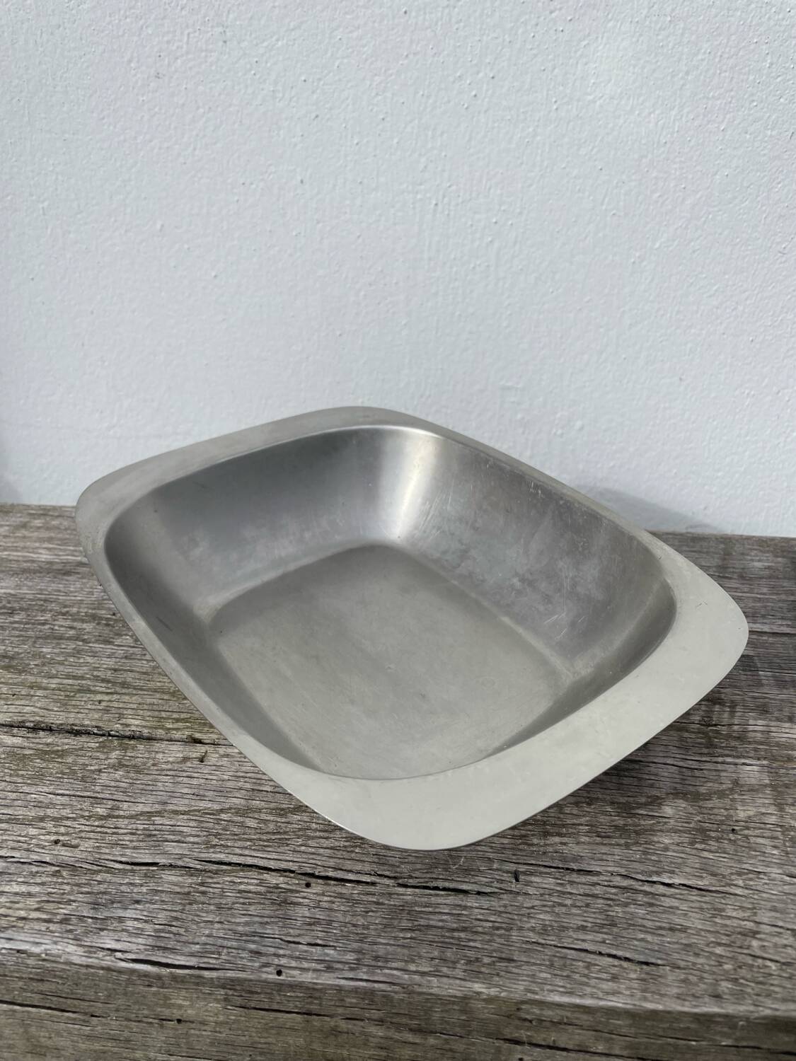 Trio of Danish Scandinavian stainless steel dishes