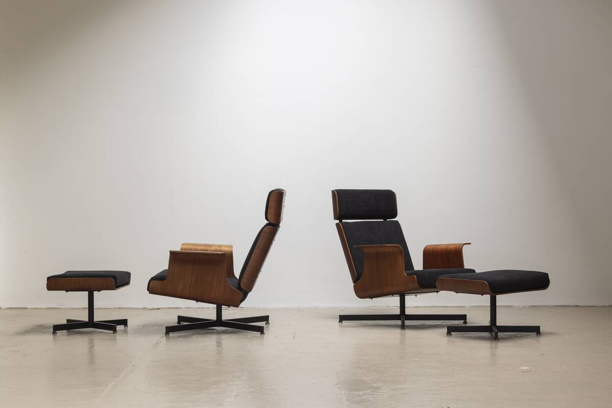 Easy chairs by Pierre Guariche for Meurop, Belgium 1960s