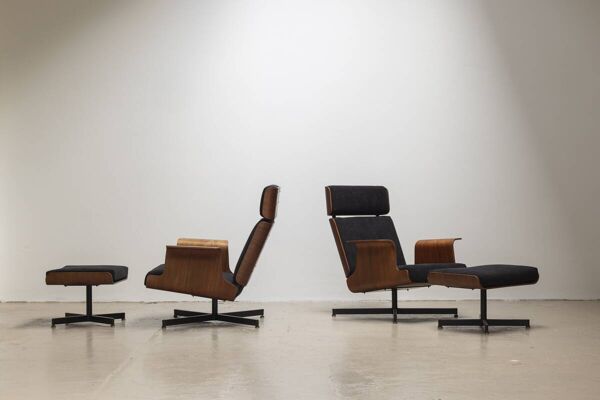 Easy chairs by Pierre Guariche for Meurop, Belgium 1960's