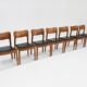 Vintage Danish dining chairs by Niels Koefoed 1960s teak set of 7