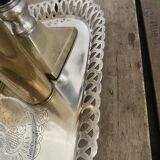 Silver metal tray, 1950s