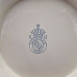 Salad bowl in off-white earthenware ivory Lunéville decoration in relief France