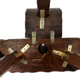 Vintage Spanish chair stool brutalist design