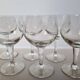 Set of 6 stemmed glasses