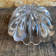 Vintage twisted crystal ashtray in the style of daum #d956