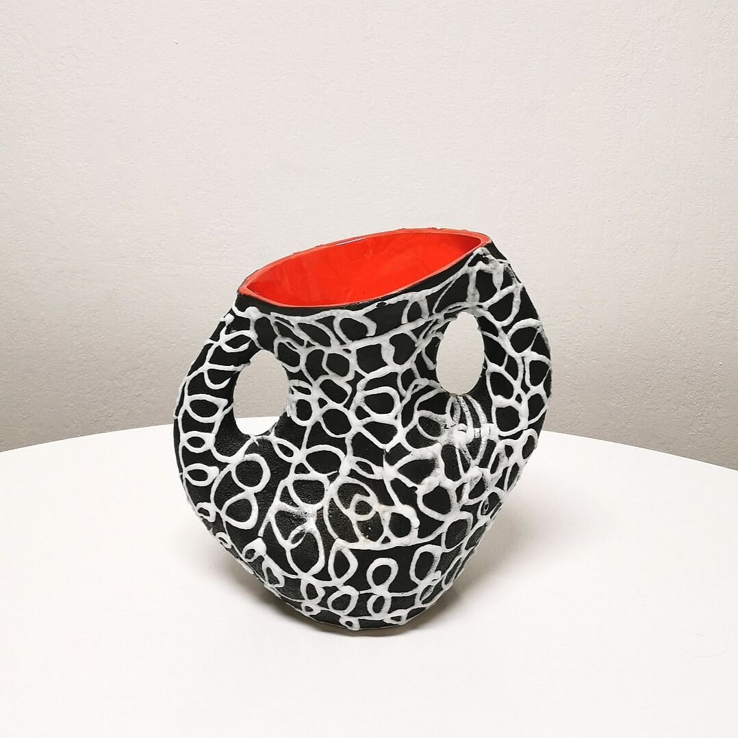 Vallauris 'spaghetti' ceramic vase
