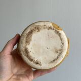 Sucrier en grès céramique jaune