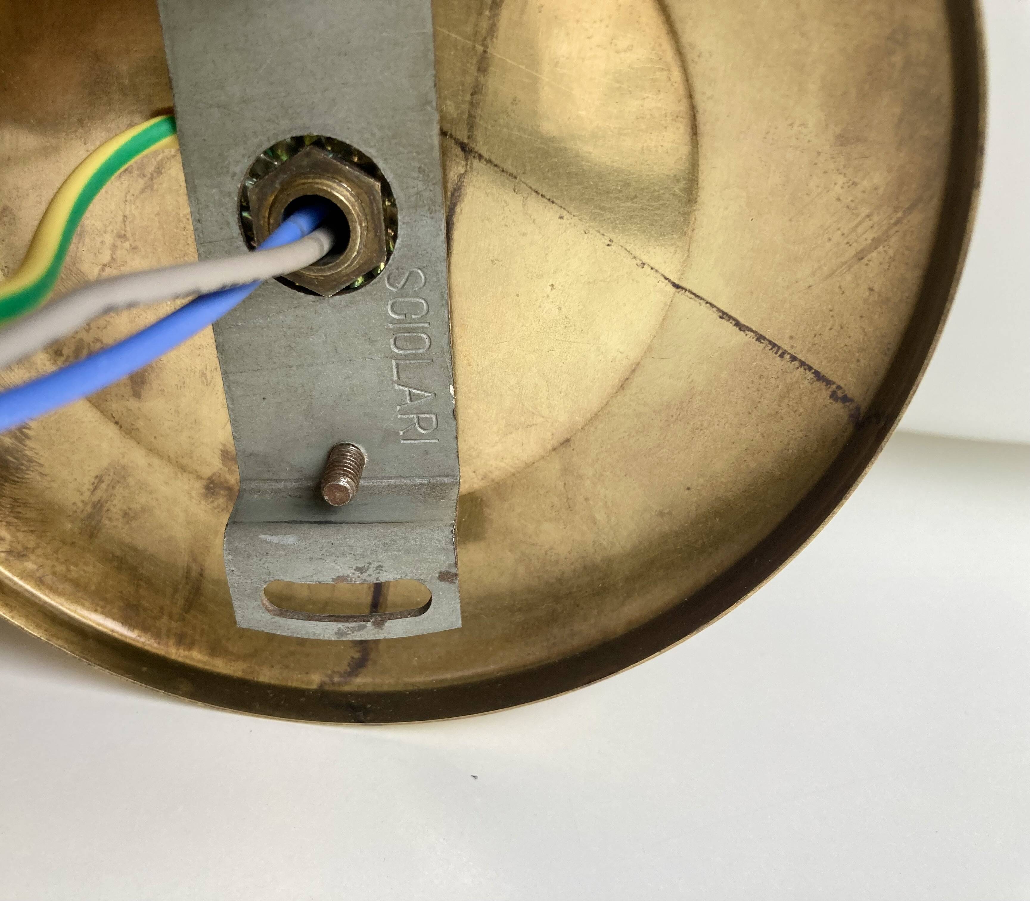 Set of two Sciolari wall lights.