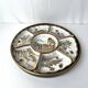 China, porcelain condiment set on lacquered tray, 20th century