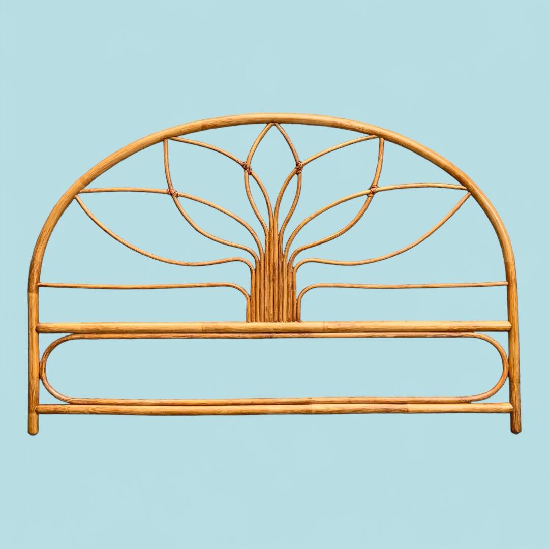 Vintage rattan headboard 1970 140cm