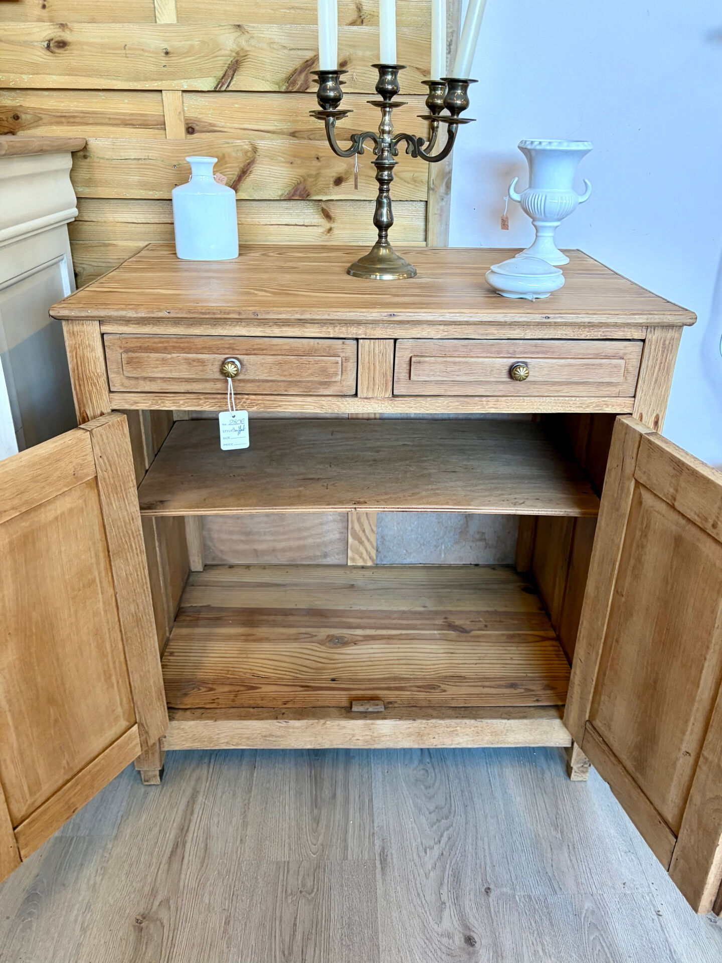 Small raw wood buffet