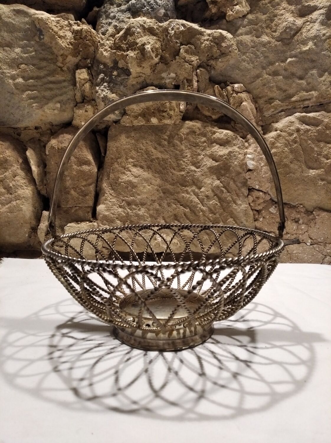 Vintage bread basket, fruit