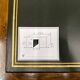 Classic English Desk with Green Inlay